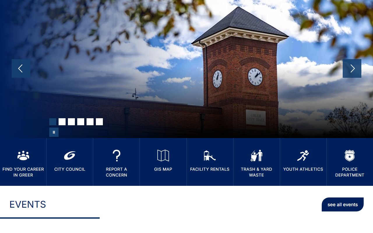 City of Greer official website for municipal court information