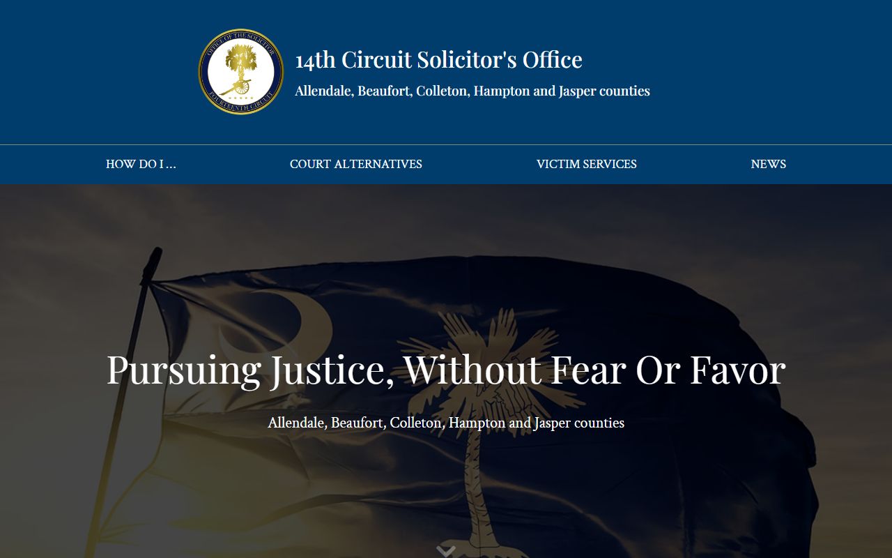 14th Circuit Solicitor Office handling Allendale County felony cases