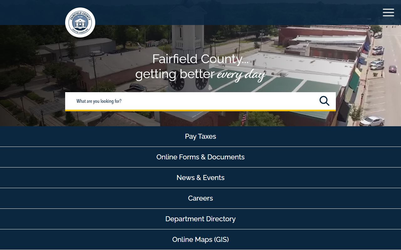 Fairfield County government website for felony records access
