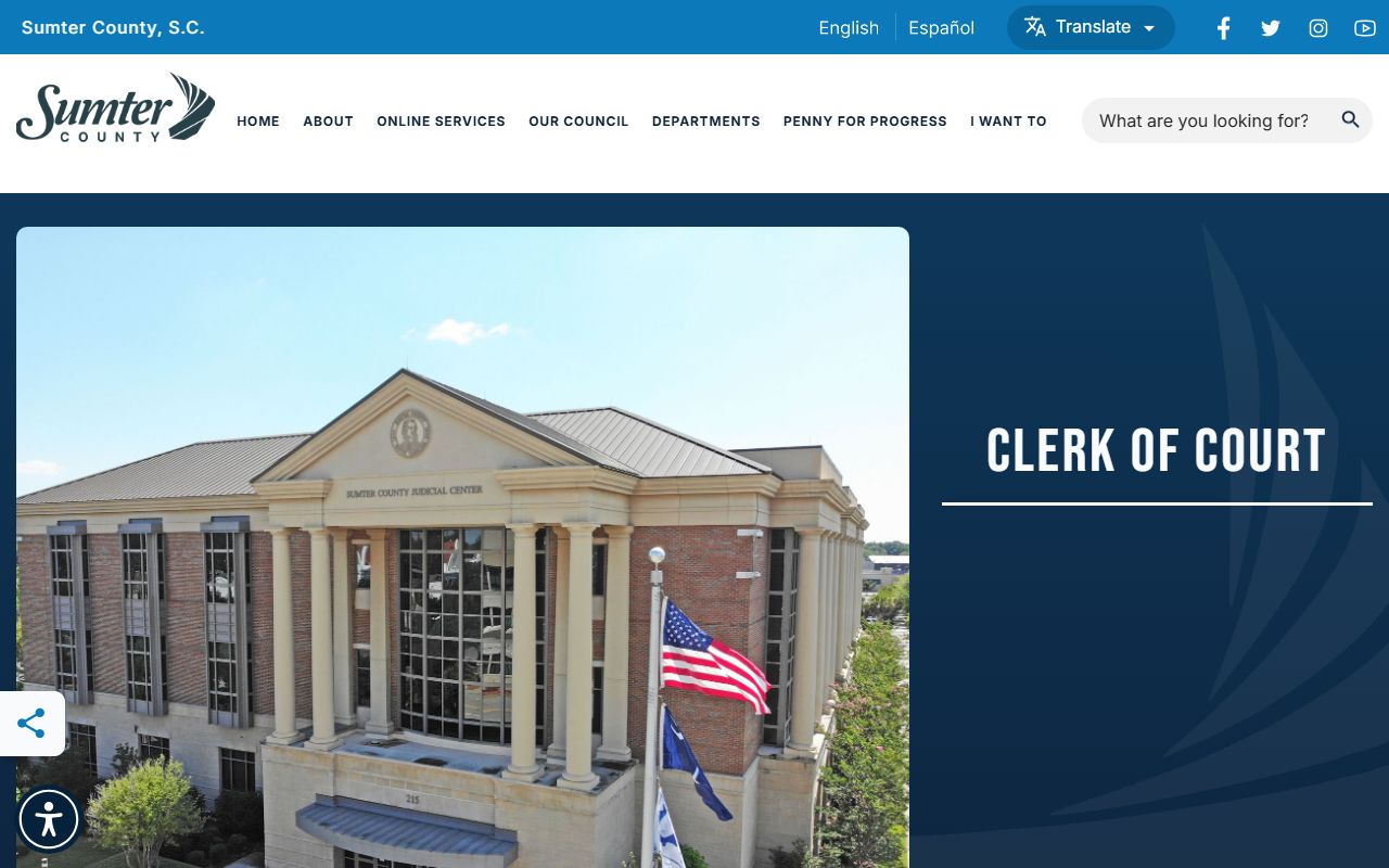 Sumter County Clerk of Court for felony records access